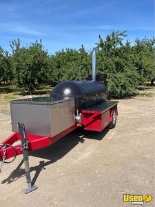 Reverse Flow Open Bbq Smoker Trailer Open Bbq Smoker Trailer 4 California for Sale