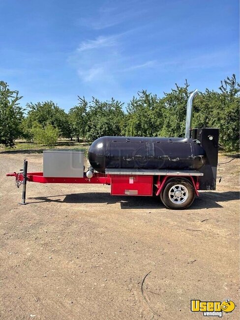 Reverse Flow Open Bbq Smoker Trailer Open Bbq Smoker Trailer California for Sale