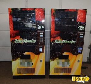(2) 2015 Seaga Snack and Cold Drink Combo Vending Machines For Sale in Indiana!