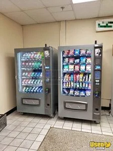 (3) 2022 Seaga Envision Series Env5B, Env5S, Env5C Snack and Drink Combo Vending Machines For Sale in Tennessee!
