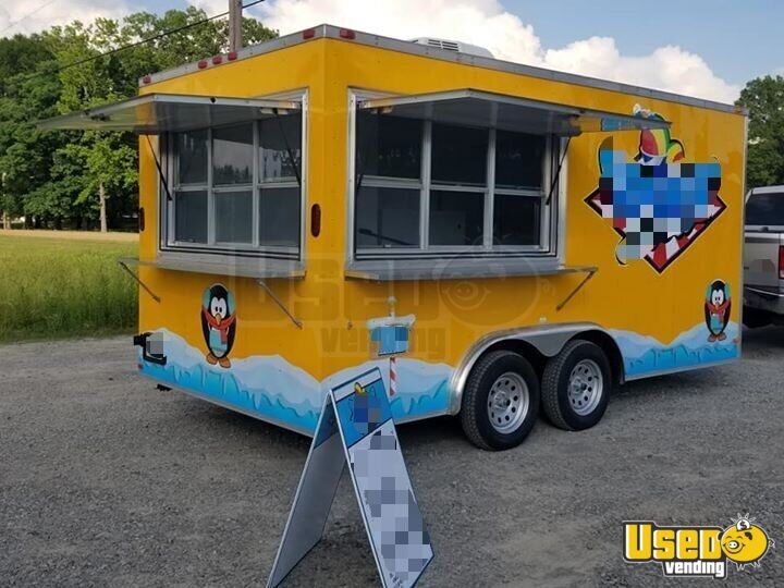 8 X 16 Shaved Ice Concession Trailer Used Concession Trailer