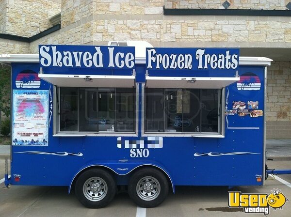 Shaved Ice Concession Trailer Snowball Trailer Texas for Sale