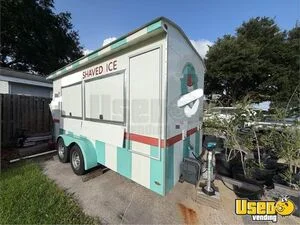 Shaved Ice Trailer Snowball Trailer Air Conditioning Louisiana for Sale