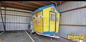 Shaved Ice Trailer Snowball Trailer Air Conditioning Texas for Sale