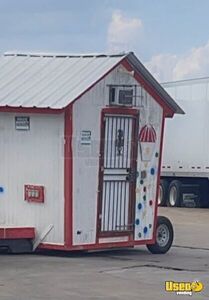 Shaved Ice Trailer Snowball Trailer Air Conditioning Texas for Sale