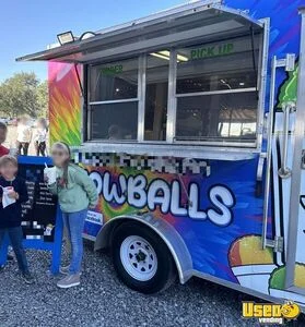 Shaved Ice Trailer Snowball Trailer Concession Window Louisiana for Sale
