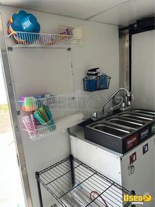 Shaved Ice Trailer Snowball Trailer Interior Lighting Texas for Sale