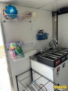Shaved Ice Trailer Snowball Trailer Interior Lighting Texas for Sale
