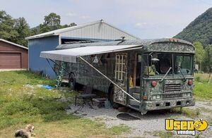 2000 Blue Bird Solar Powered Survival Skoolie Bus with Custom Camo Exterior for Sale in Illinois!