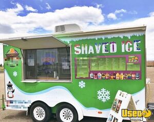 2008 7' x 14' Sno Pro Shaved Ice Concession Trailer | Mobile Snowball Unit for Sale in Colorado!