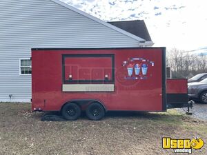 Customized - Turnkey 2024 Rock Solid Cargo 7' x 16' Shaved Ice Concession Trailer for Sale in Delaware!
