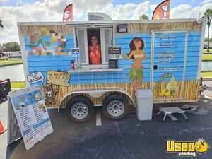 Turn Key - 2023 6.5' x 14' Shaved Ice Trailer | Mobile Vending Unit for Sale in Florida!
