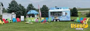 Turnkey - 2019 7' x 14' Shaved Ice Trailer Snowball Concession Unit for Sale in Iowa!
