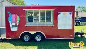 2021 8.5' x 16' Shaved Ice Trailer | Snowball Concession Trailer for Sale in Mississippi!