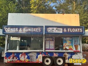 2024 - 7' x 20' Shaved Ice Concession Trailer | Mobile Street Vending Unit for Sale in South Carolina!