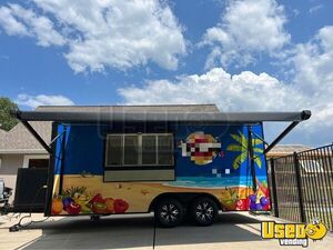 PRACTICALLY NEW 2023 8.5' x 18' Quality Cargo Shaved Ice Concession Trailer for Sale in Texas!