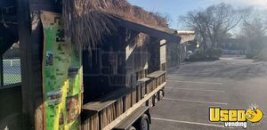 Tiki Hut Beverage Concession Trailer Beverage - Coffee Trailer Exterior Customer Counter Maryland for Sale