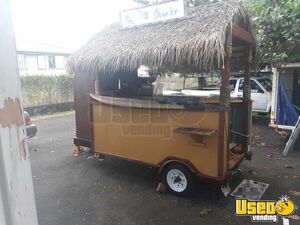 Tiki Hut Style Shaved Ice Concession Trailer Snowball Trailer Concession Window Hawaii for Sale