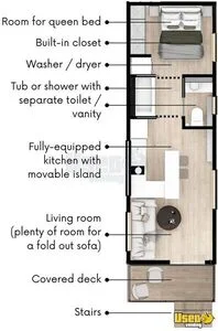Tiny Home On Wheels Gray Water Tank Texas for Sale