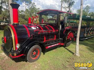 2024 - 65' Trackless Train Engine Trolley w/ 2 Open Cabin 32 Passenger Coaches for Sale in Florida!