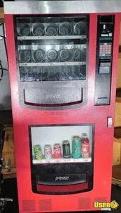 Electrical Red Gaines 650 Snack and Drink Combo Vending Machine For Sale in Florida!
