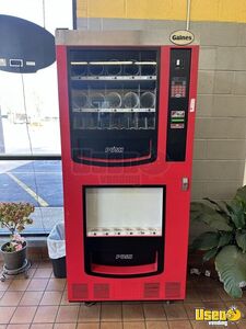2 Red Gaines Snack and Cold Drink Combo Used Electrical Vending Machines For Sale in Ohio!