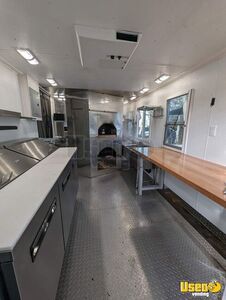 Wood-fired Pizza Concession Trailer Pizza Trailer Exterior Customer Counter Virginia for Sale