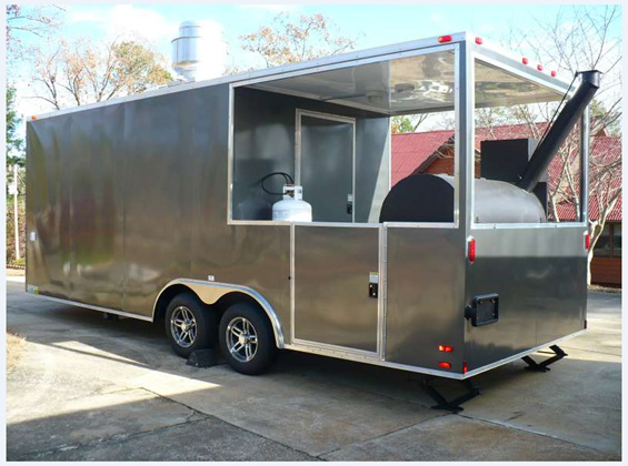 Brand New 22' Custom Built BBQ Porch Concession Trailer