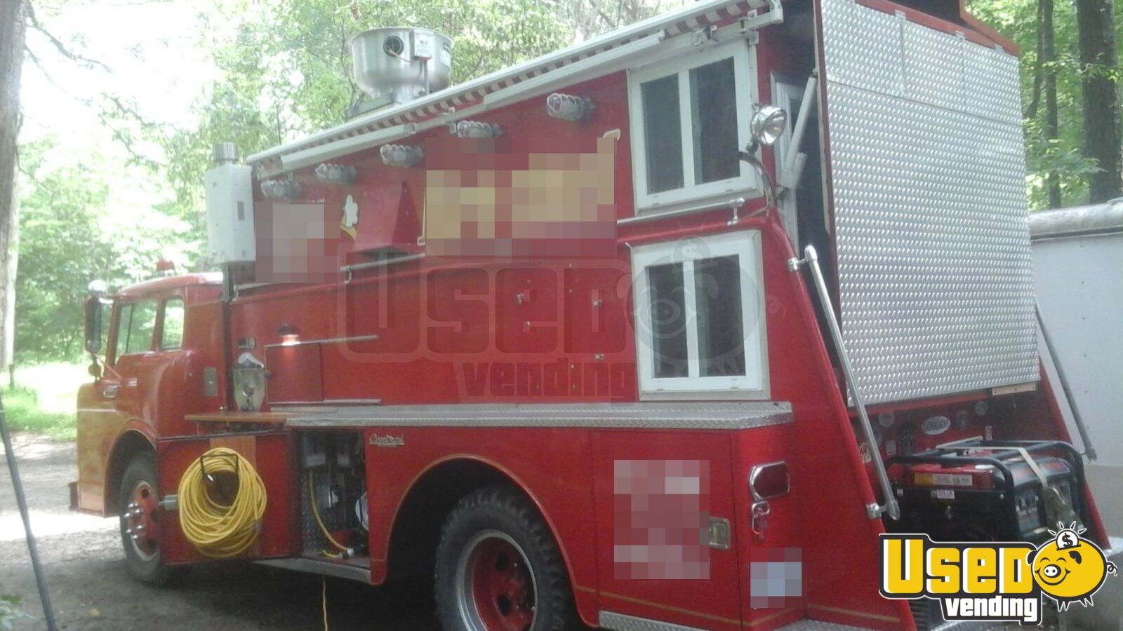 Vintage Fire Engine Food Truck | Mobile Kitchen for Sale ...