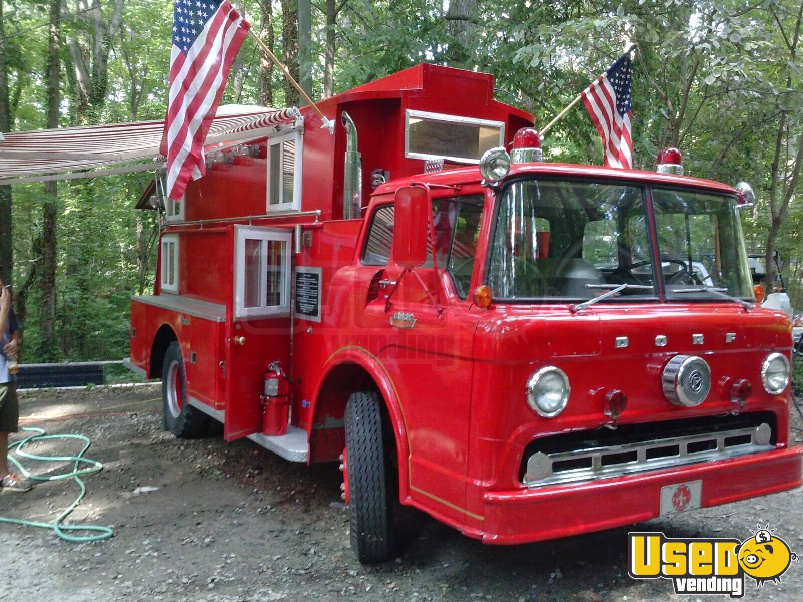 Vintage Fire Engine Food Truck | Mobile Kitchen for Sale in North Carolina
