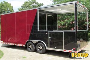 NEW 24' x 8.5' Custom Built BBQ Porch Concession Trailer - Small 25