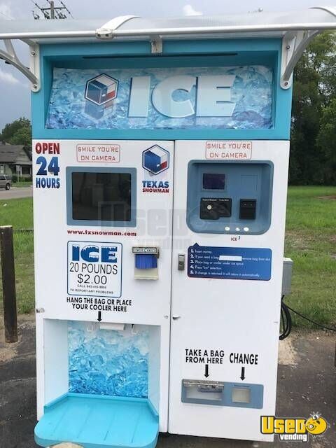Turnkey Texas Snowman | Bagged Ice Vending Machine Kiosk ...