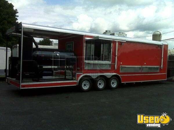 2010 - BBQ Porch Concession Trailer | BBQ Smoker Trailer