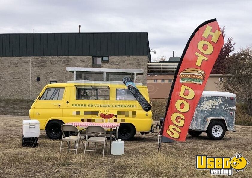 66 Dodge A100 Pop-Up Van Retro Food Truck w/Storage Trailer (CO) $19,250.00 32220_11_e_xl